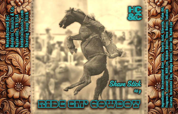 Ride 'em Cowboy Shave Stick - Bold Men's Shave Soap
