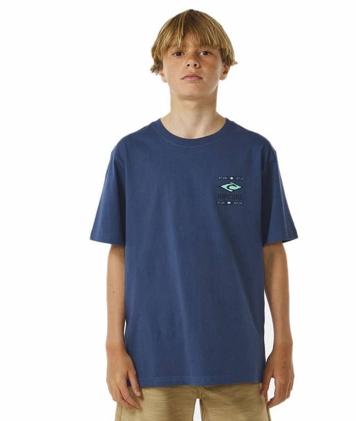 Rip Curl Lost Islands Tee Boys- Vintage Navy