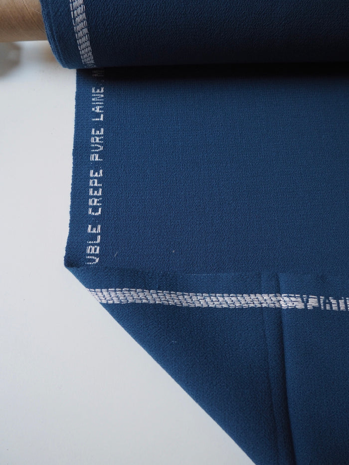 River Blue Double Wool Crepe
