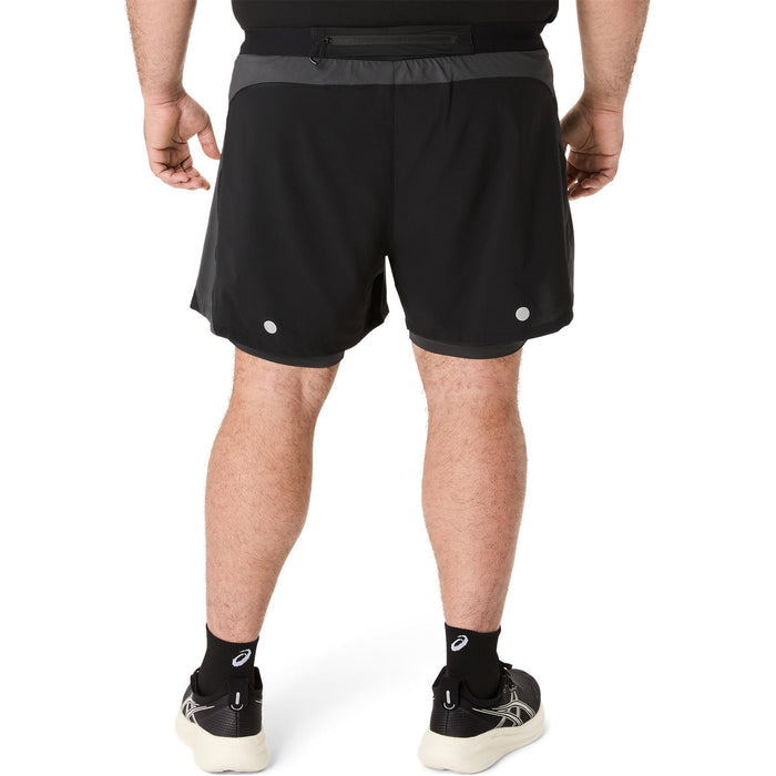 Asics Road 2-in-1  5 inch Shorts Men's - Performance Black/Graphite Grey