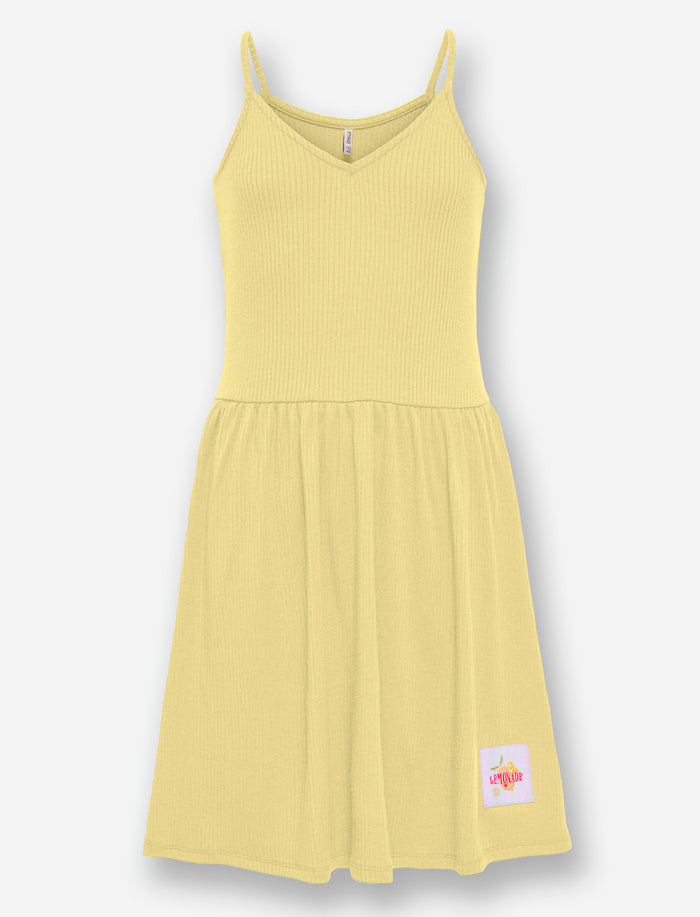 Robe côtelée à bretelles fines pour ado fille