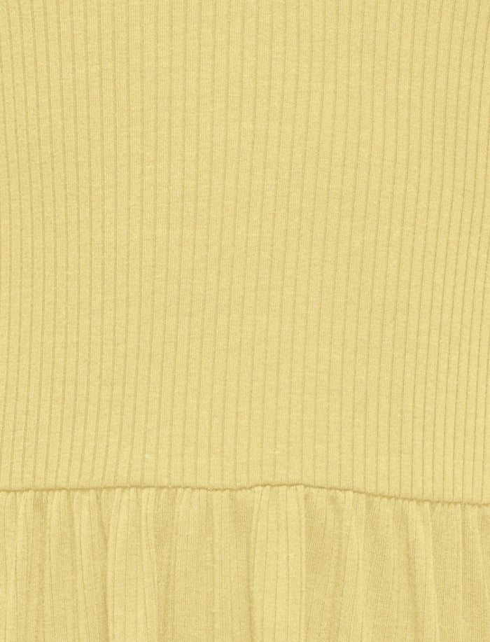 Robe côtelée à bretelles fines pour ado fille