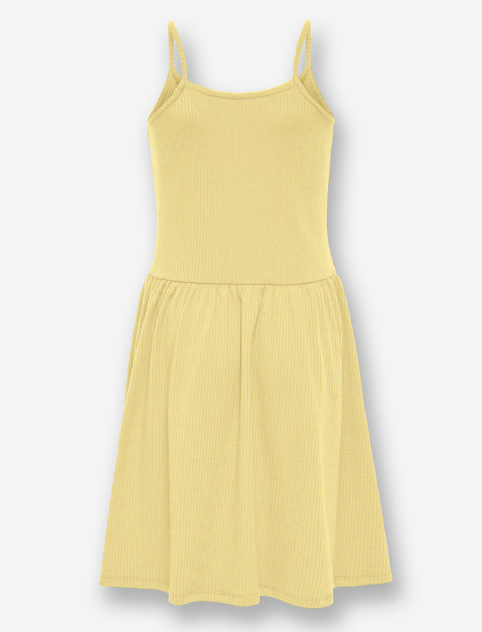 Robe côtelée à bretelles fines pour ado fille