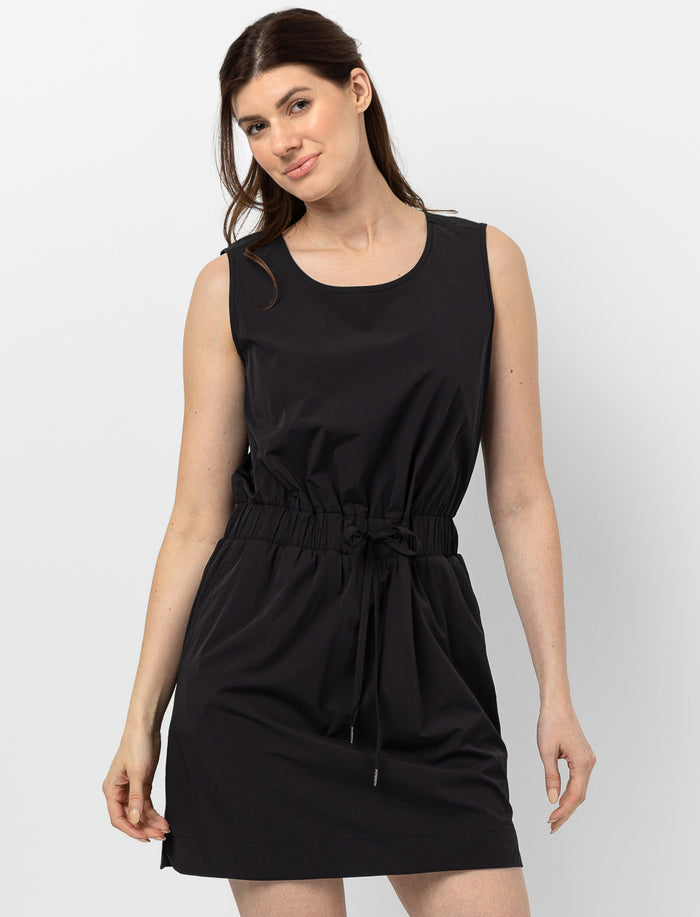 Robe sans manches taille élastique