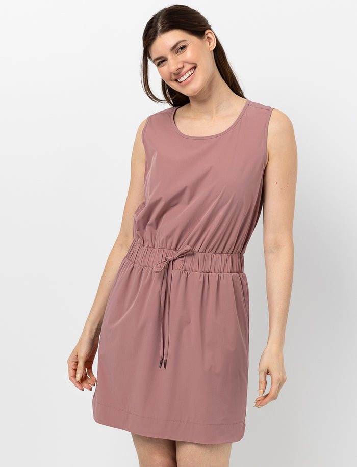 Robe sans manches taille élastique