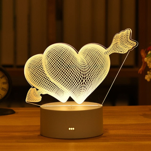 Heart / USB Warm White