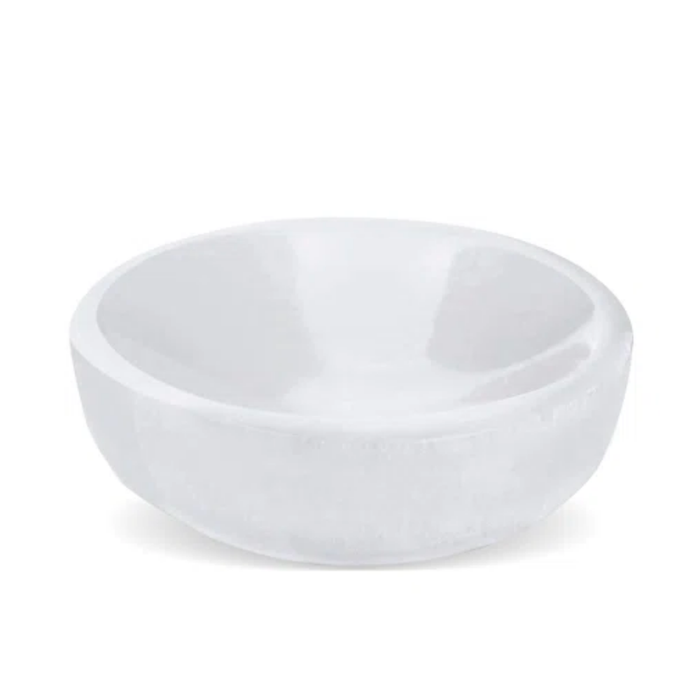 Round Selenite Dish