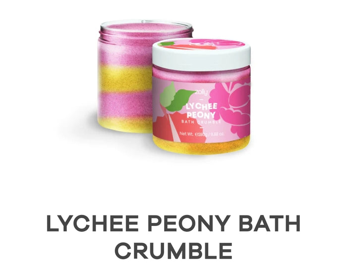 Lychee Peony Bath Crumble - NO JEWELLERY