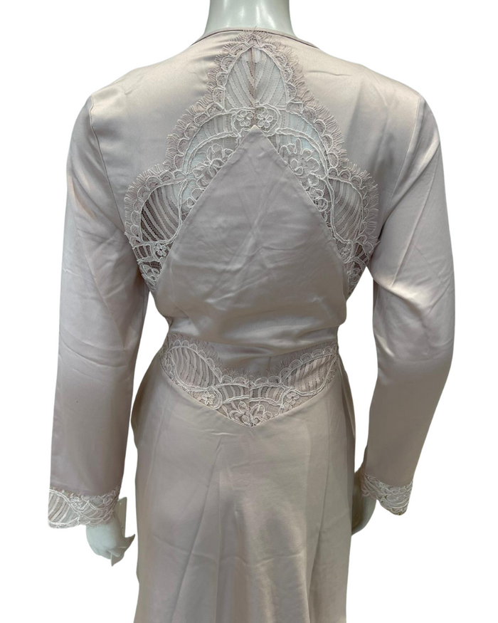 Rya Collection 989 + 990 Sepia Rose Serenade Chemise & Wrap Set Myselflingerie.com