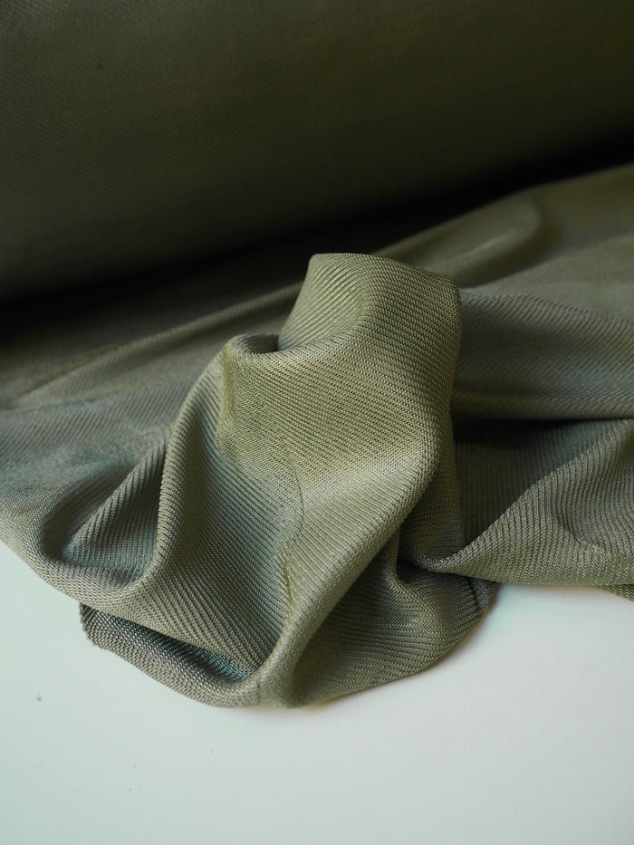 Sage Viscose Satin Twill Jersey *Partially Damaged*