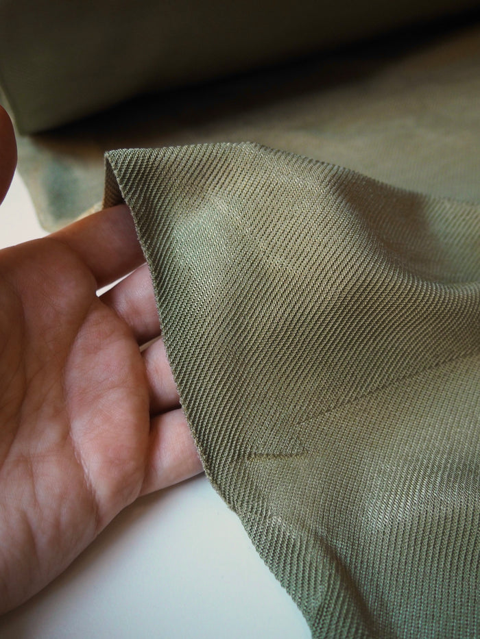 Sage Viscose Satin Twill Jersey *Partially Damaged*