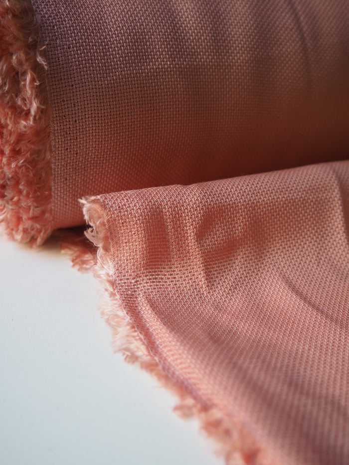 Salmon Textured Tencel Voile