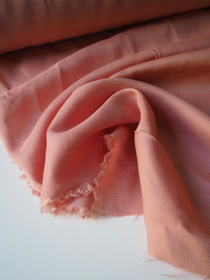 Salmon Textured Tencel Voile