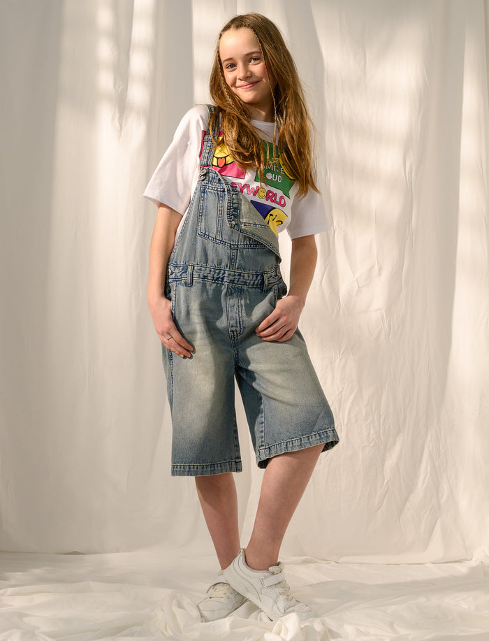 Salopette en denim ample