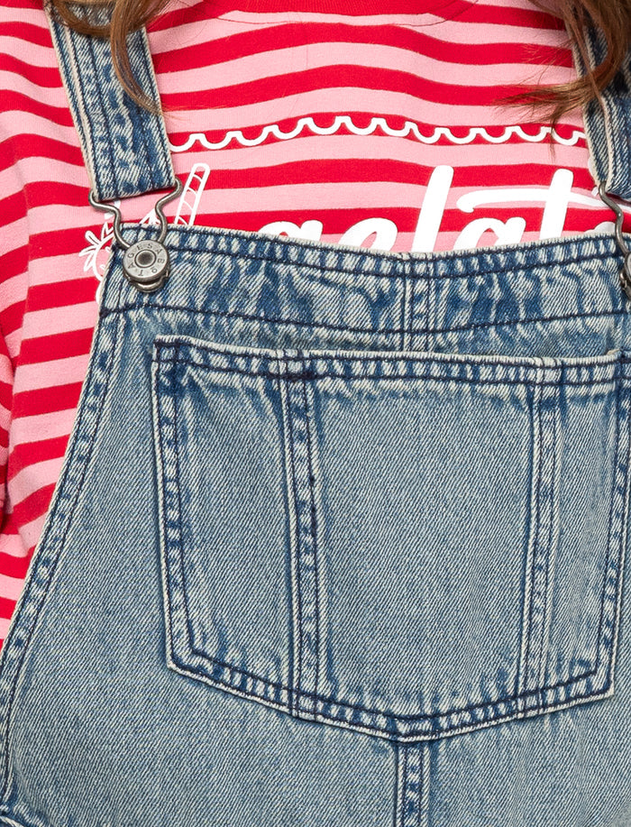 Salopette en denim ample