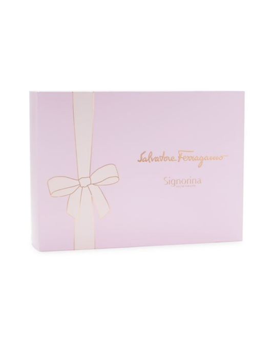 Salvatore Ferragamo Purple Signorina Toilette Spray & Body Lotion Gift Set