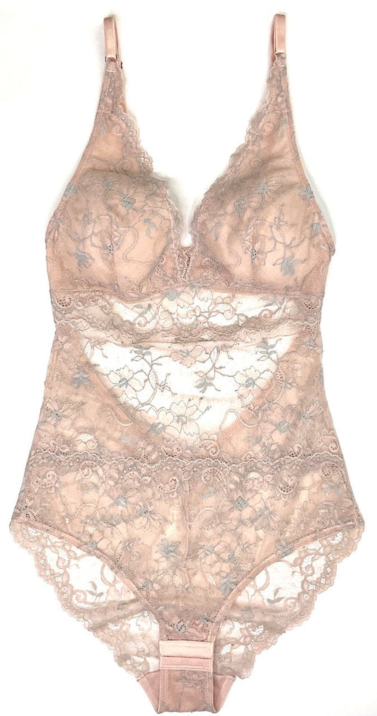 Samantha Chang SC4460122-PB Powder/Blue All Lace Amour Bodysuit myselflingerie.com