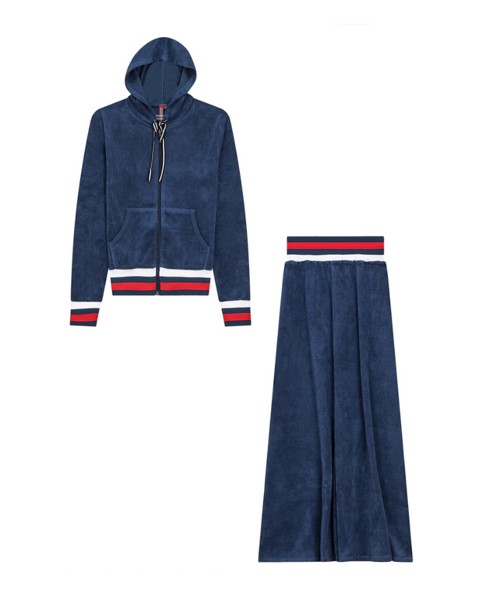 SB4CM8914CL Dark Denim Terry 2 Piece Set