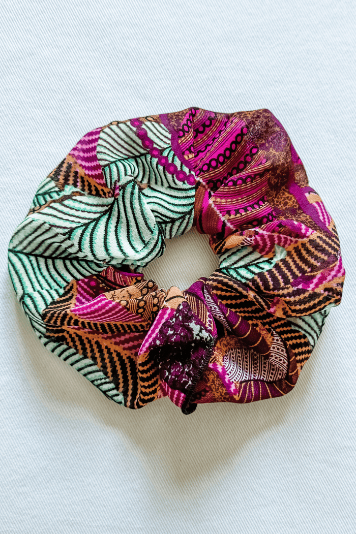 Scrunchie in Jungle Chiffon Print from Diane Kroe