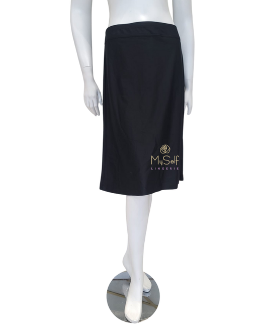 Seashells S6407 Black Swim Skirt with Attached Leggings myselflingerie.com