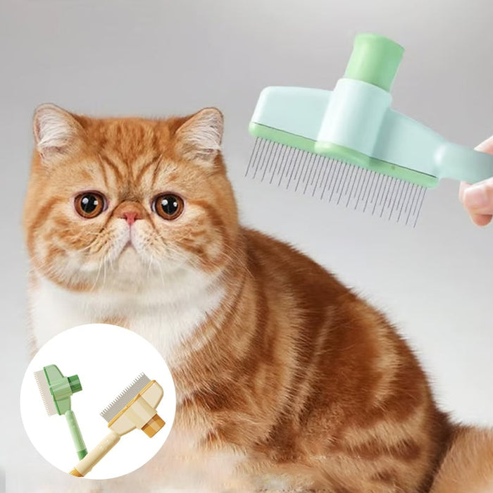Self-cleaning Pet Flea Comb Grooming Brush
