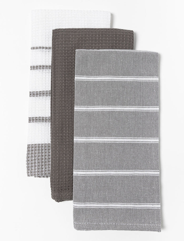 Serviettes à vaisselle texturées - paquet de 3