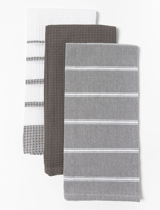 Serviettes à vaisselle texturées - paquet de 3
