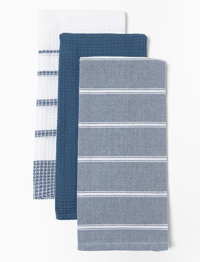 Serviettes à vaisselle texturées - paquet de 3