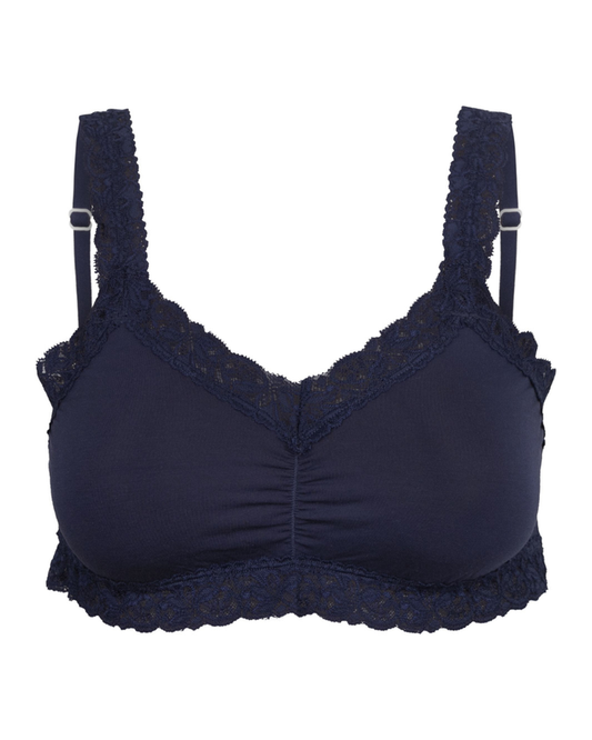 SHE Indigo Blue Iconic Lace Modal Bralette