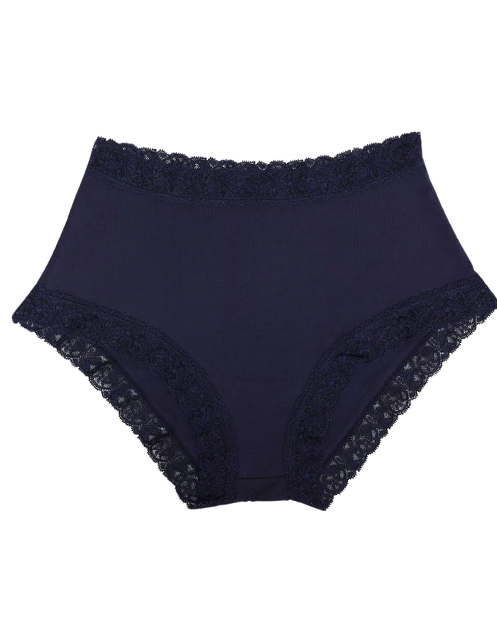 SHE Indigo Blue Modal Lace Briefs 3 Pack