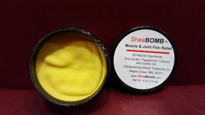 SheaBOMB™ Bomb to stop muscle and joint Pain 2 and 4 oz.