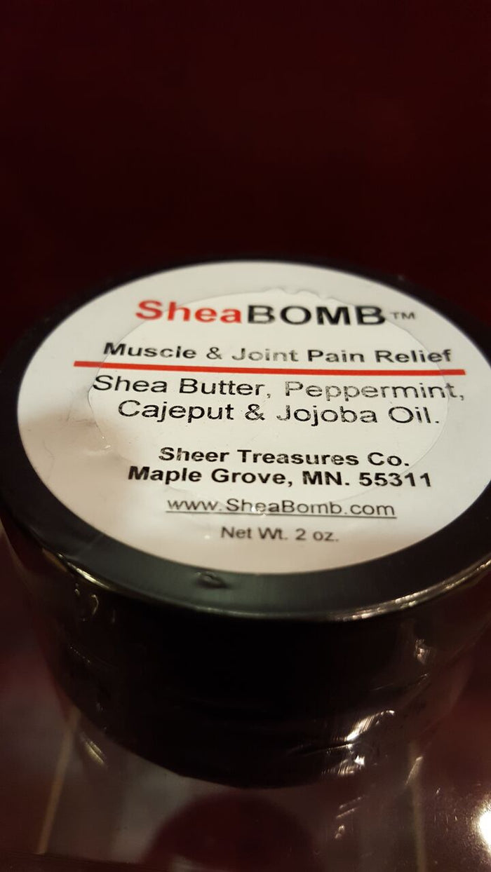 SheaBOMB™ Bomb to stop muscle and joint Pain 2 and 4 oz.