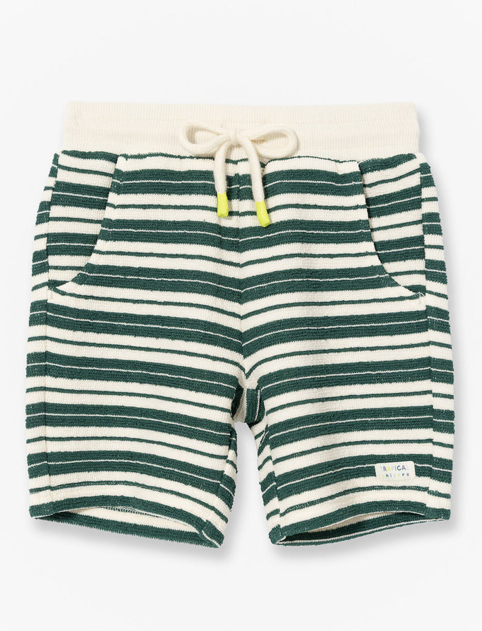 Short à rayures
