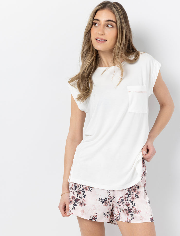 Short de pyjama en satin