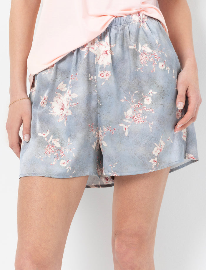 Short de pyjama en satin