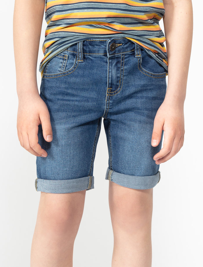 Short en denim extensible
