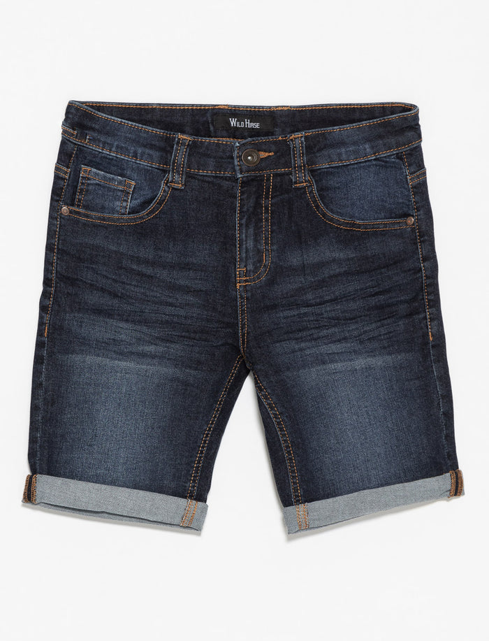 Short en denim extensible