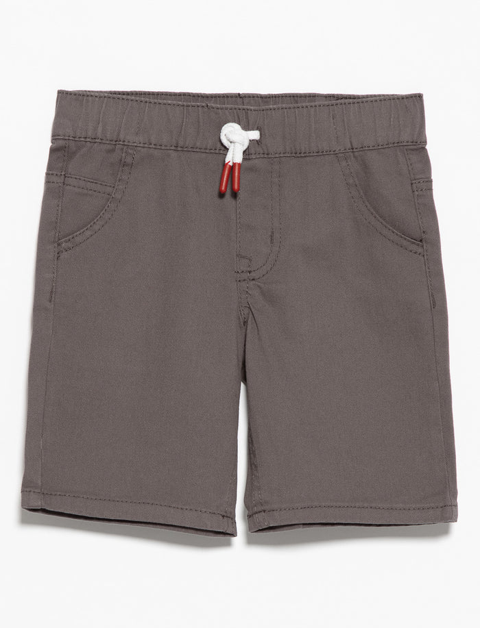Short uni à taille élastique