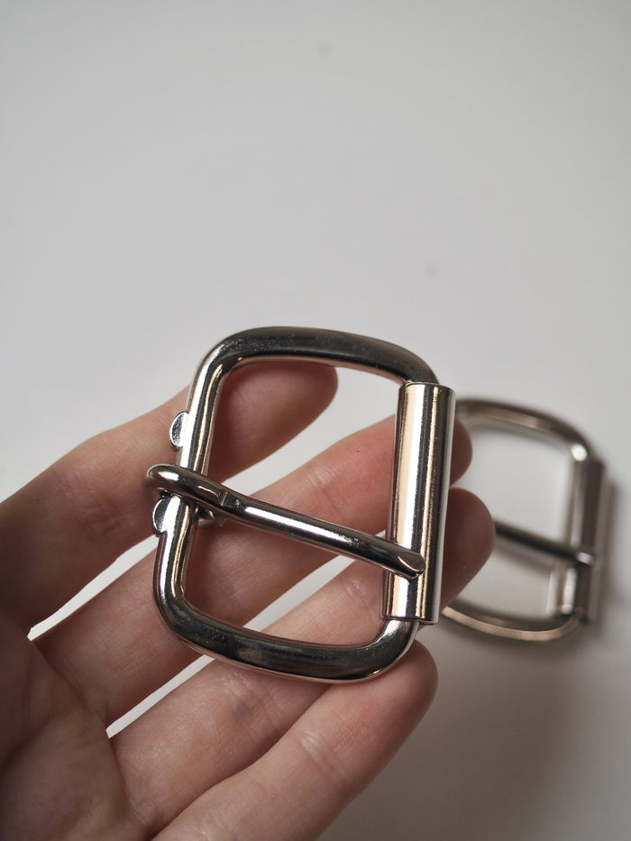 Silver Chunky Buckle 40mm