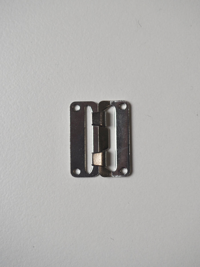 Silver Double Hook + Bar 25mm