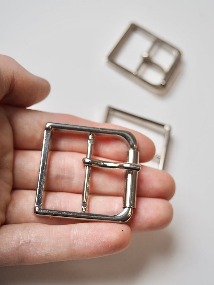 Silver Metal D-Buckle 30mm