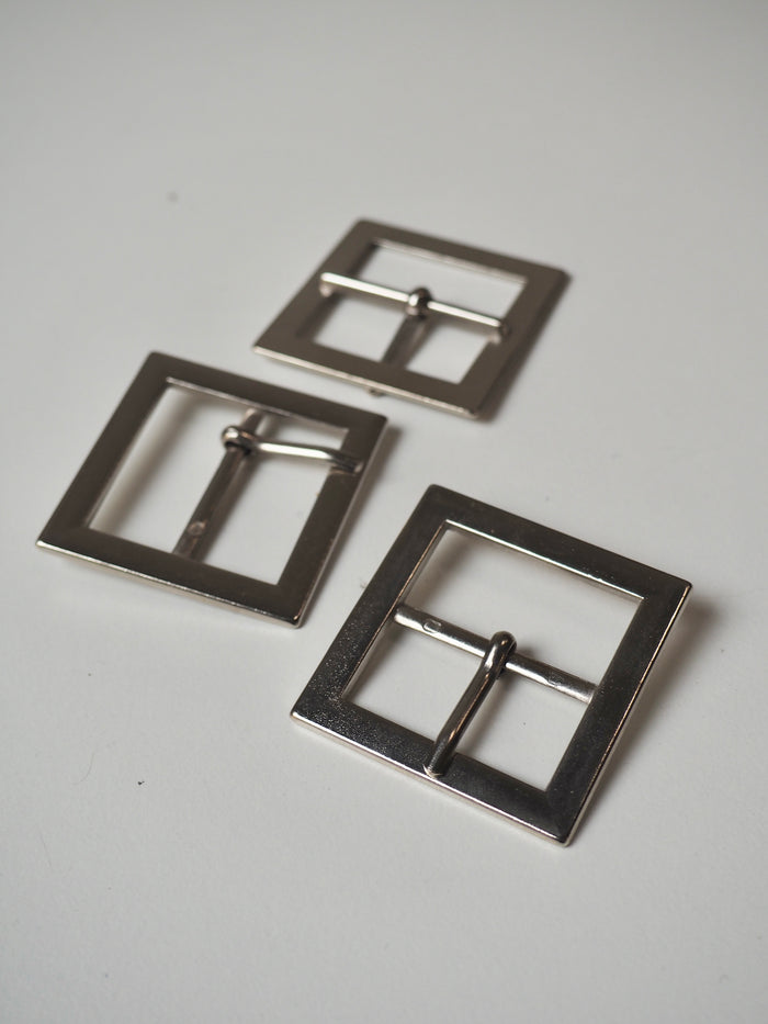 Silver Square Buckle 30mm