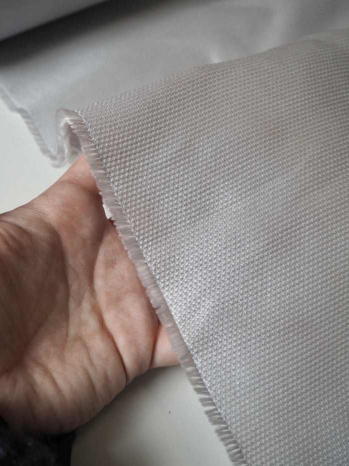 Silver Textured Sateen