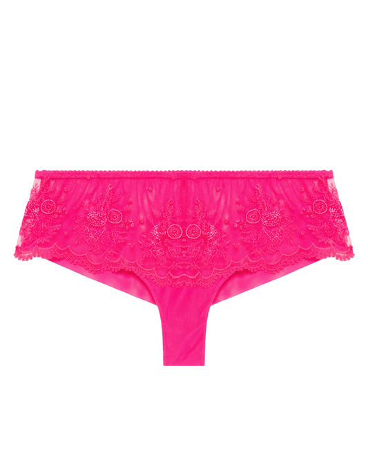 Simone Perele 1E2630 Fuchsia Intrigue Lace Bikini Myselflingerie.com