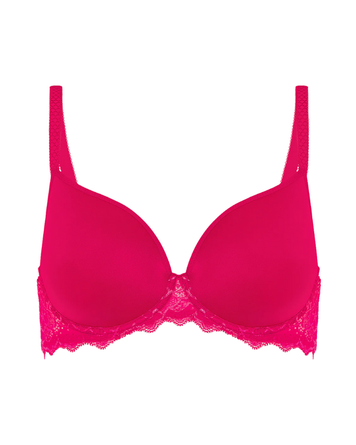 Simone Perele Rose Teaberry Caresse 3D Plunge Underwire Bra