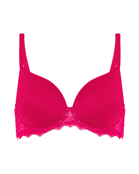 Simone Perele Rose Teaberry Caresse 3D Plunge Underwire Bra