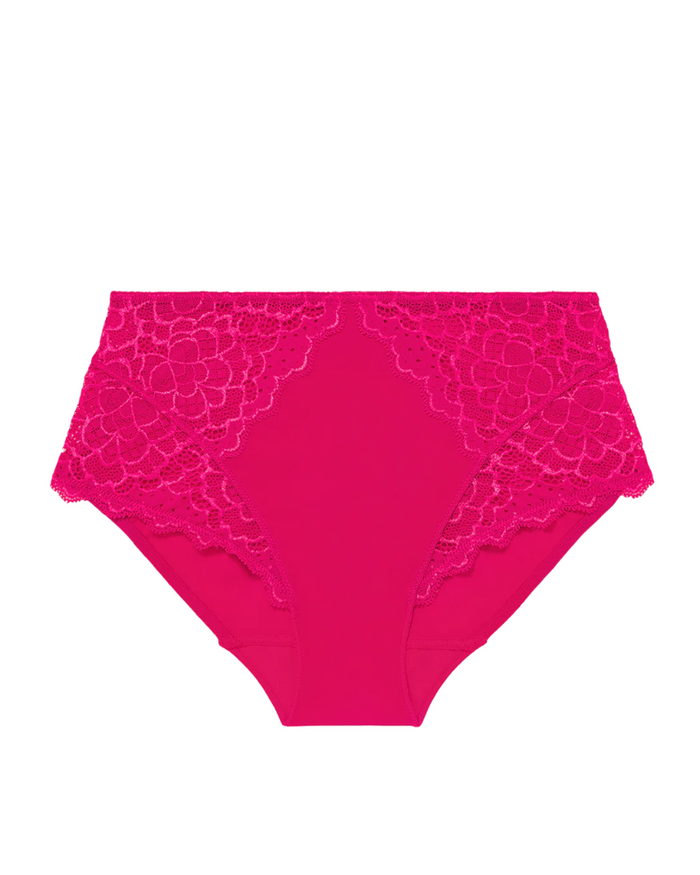 Simone Perele Rose Teaberry Caresse Hi Waist Brief
