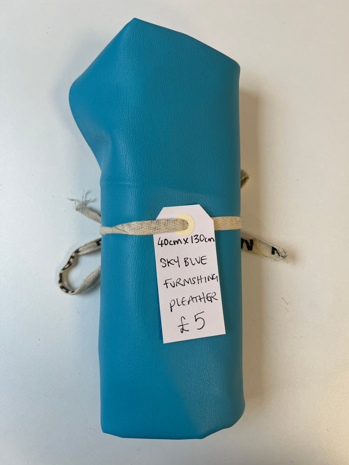 Sky Blue Furnishing Pleather Remnant