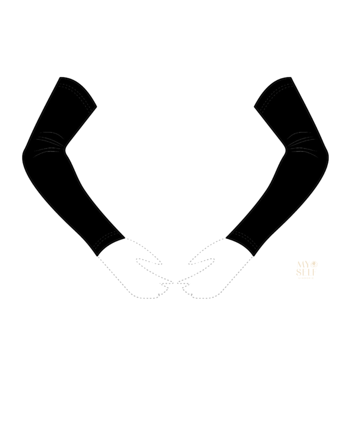 Slimit Black Bamboo Sleeve Extender / Pack of 2