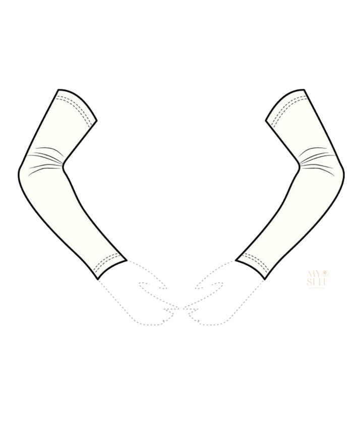 Slimit Ivory Bamboo Sleeve Extender / Pack of 2